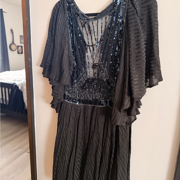 Free People Moonglow Sequin-Embellished Mini Dress - Picture 3 of 3